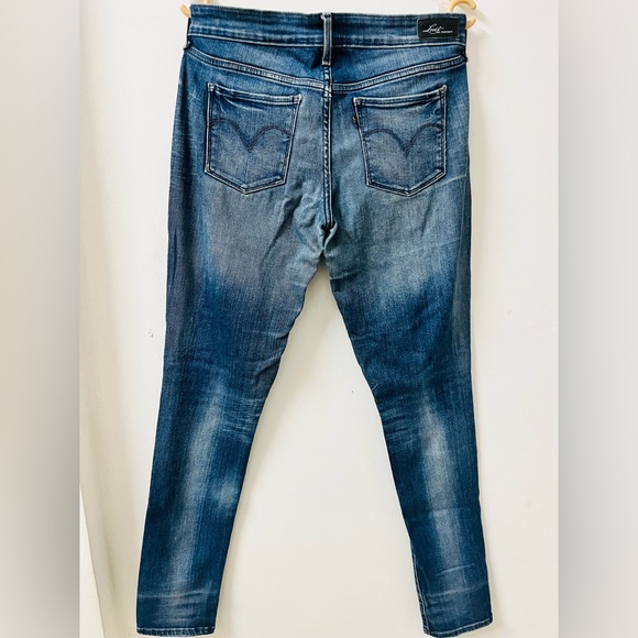 Levi’s washed dark blue slight curve skinny denim - Picture 5 of 5